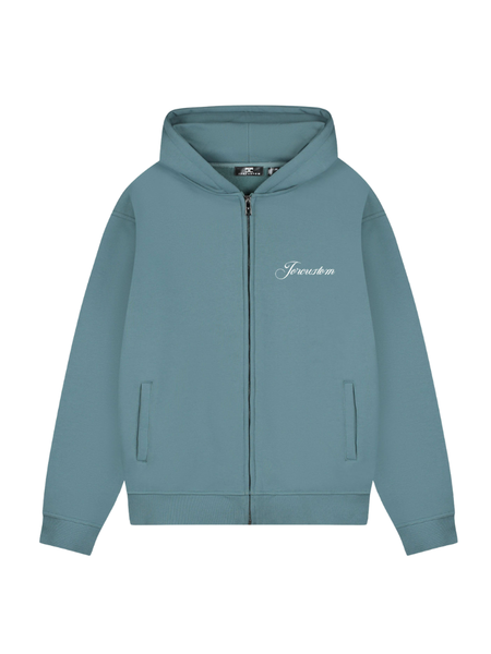 JorCustom JorCustom Custom Un Fleece Zipped Hoodie - Ocean Blue