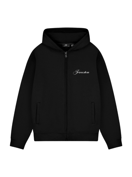 JorCustom JorCustom Custom Un Fleece Zipped Hoodie - Black