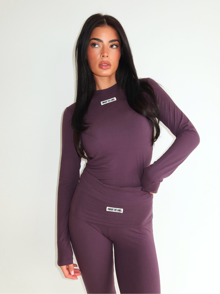 Unique The Label Nena Long Sleeve - Deep Berry Unique The Label Unique The Label Nena Long Sleeve - Deep Berry