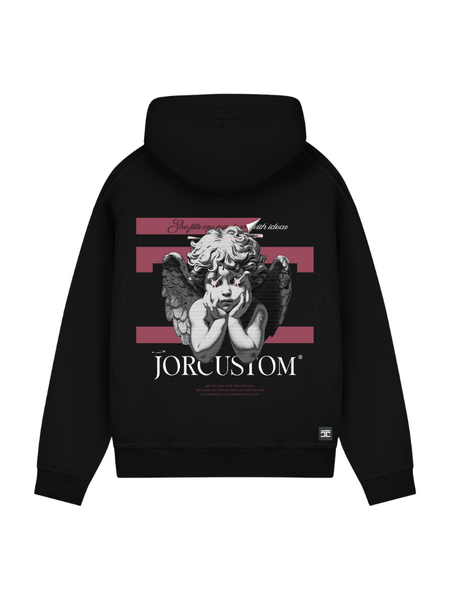 JorCustom JorCustom Women Angel 2.0 Fleece Oversized Hoodie - Black