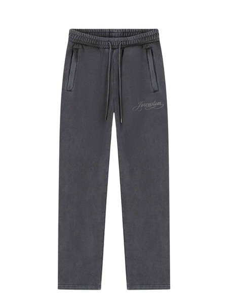 JorCustom JorCustom Women Handscript Fleece Straight Fit Jogge - Acid Grey JorCustom Women Handscript Fleece Straight Fit Jogge - Acid Grey