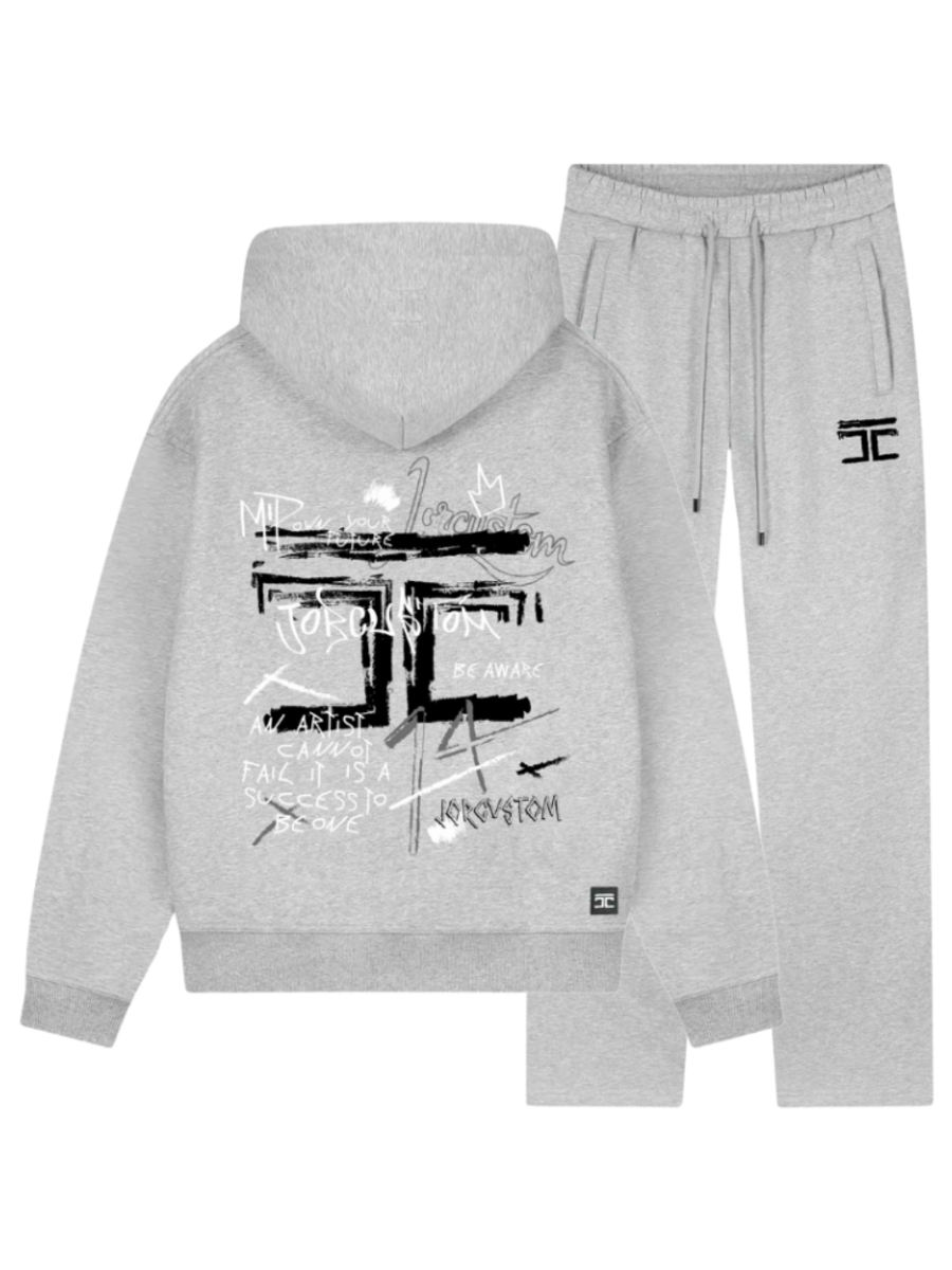 JorCustom Jorcustom Women Artist Fleece Combi-set - Grey Melange
