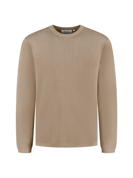 Pure Path Pure Path Regular fit Knitwear - Taupe Pure Path Regular fit Knitwear - Taupe