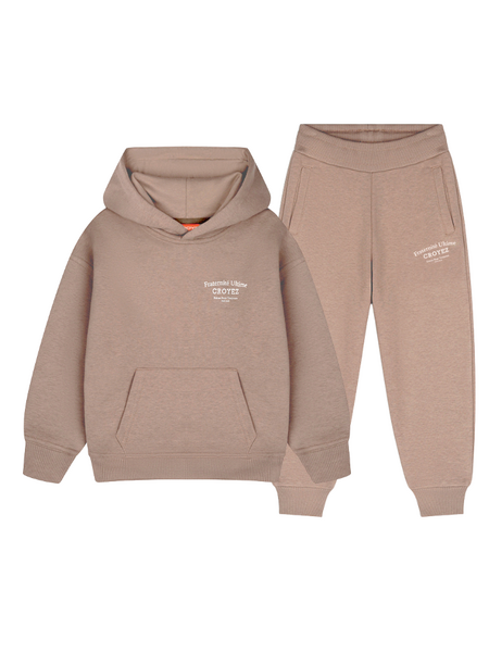 Croyez Croyez Mini Fraternitè Hoodie Combi set - Sand Croyez Mini Fraternitè Hoodie Combi set - Sand