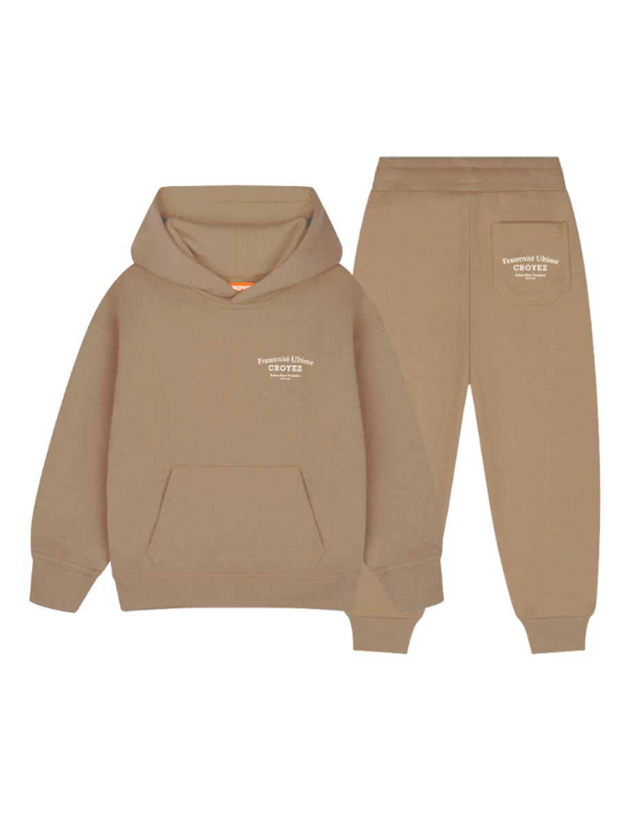 Croyez Mini Fraternitè Hoodie Combi set - Dusty Olive Croyez Croyez Mini Fraternitè Hoodie Combi set - Dusty Olive