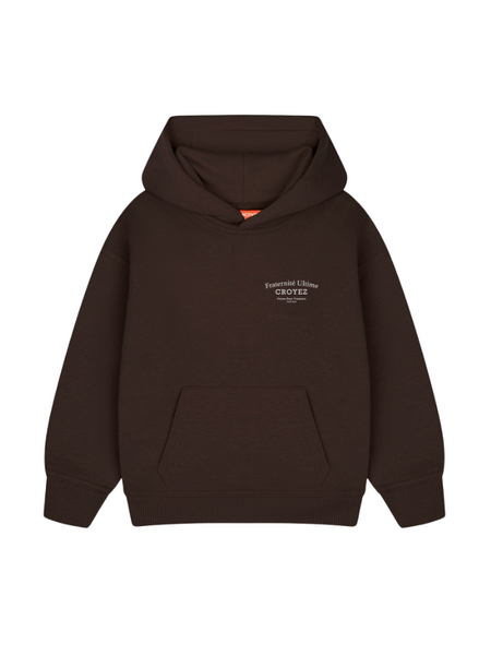 Croyez Mini Fraternité Hoodie - Brown Croyez Croyez Mini Fraternité Hoodie - Brown