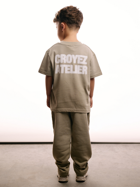 Croyez Croyez Mini Sprayed Atelier T-Shirt - Dusty Olive