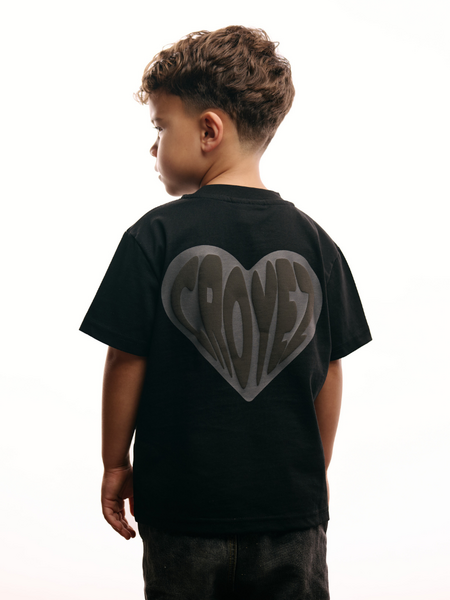 Croyez Mini Puffed Heart T-Shirt - Black Croyez Croyez Mini Puffed Heart T-Shirt - Black