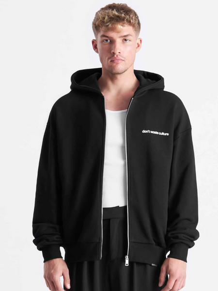 Don't Waste Culture Ale Zip Hoodie - Black Don't Waste Culture Don't Waste Culture Ale Zip Hoodie - Black