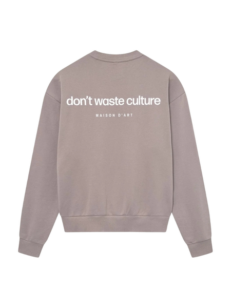 Don't Waste Culture Don't Waste Culture Matt Sweater - Warm Grey Don't Waste Culture Matt Sweater - Warm Grey