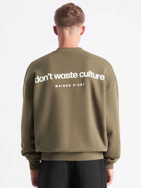 Don't Waste Culture Matt Sweater - Khaki Don't Waste Culture Don't Waste Culture Matt Sweater - Khaki