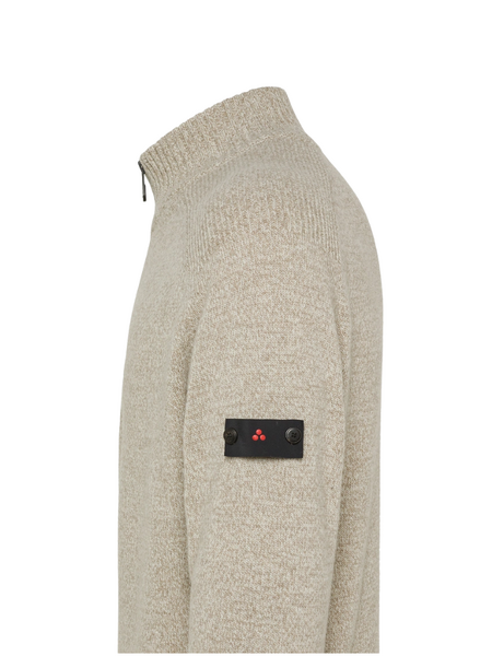 Peuterey Peuterey Braille 03 Wool Half-Zip Sweater - Amaretto - Moul