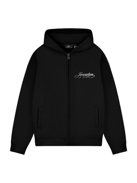 JorCustom JorCustom Handscript Fleece Zipped Hoodie - Black