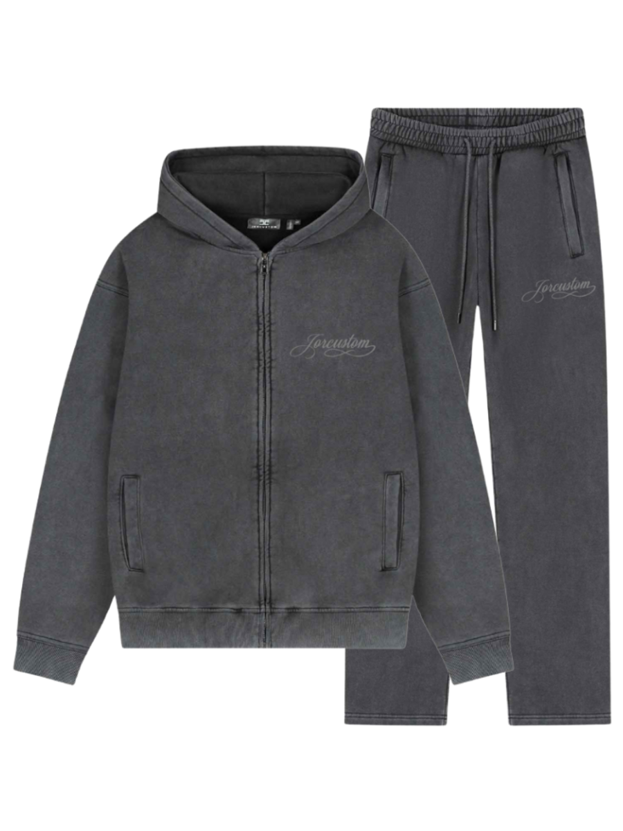 JorCustom Jorcustom Handscript Fleece Combi-set - Acid Grey