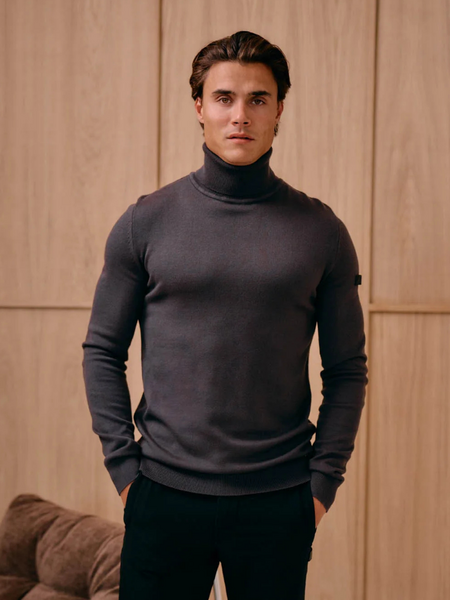 Malelions Malelions Knitted Turtleneck - Mulch Brown