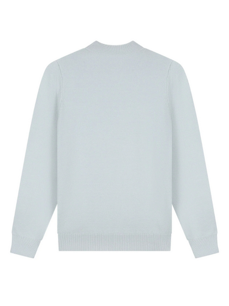 Malelions Malelions Knitted Mockneck Sweater - Ocean Grey