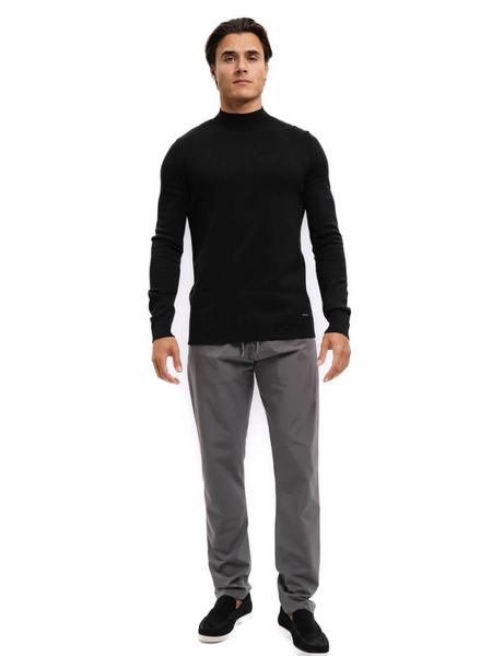 Malelions Malelions Knitted Mockneck Sweater - Black