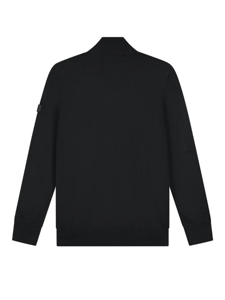 Malelions Malelions Knitted Quarter Zip - Black