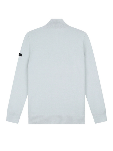 Malelions Malelions Knitted Quarter Zip - Ocean Grey