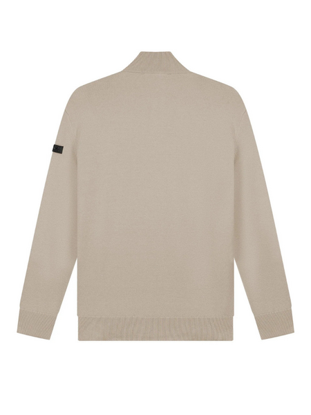 Malelions Malelions Knitted Quarter Zip - Sand