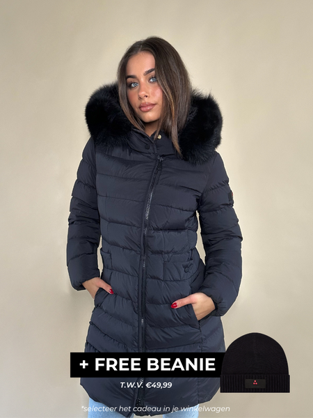 Peuterey Peuterey Women Seriola ML 06 Fur Jacket - Corvo Peuterey Women Seriola ML 06 Fur Jacket - Corvo