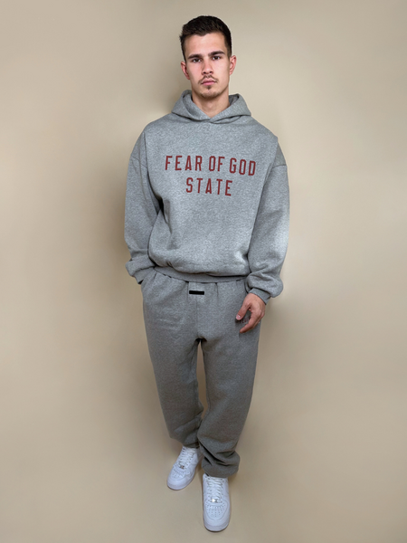 Fear of God Fear of God State Essentials Fleece Sweatpant - Dark Heather Fear of God State Essentials Fleece Sweatpant - Dark Heather