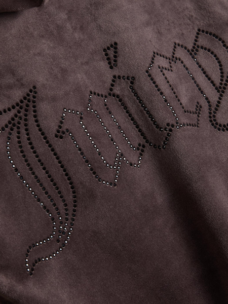 Juicy Couture Juicy Couture Madison Outline Hoodie with Diamante - Java