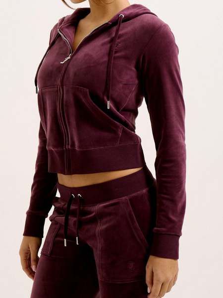 Juicy Couture Juicy Couture Robertson Zip Trough Hoodie With Zip - Winetasting