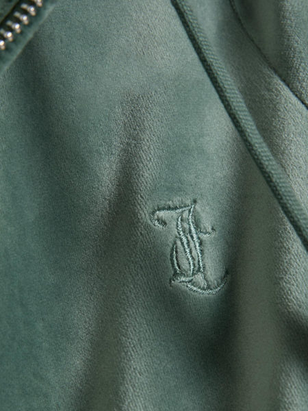 Juicy Couture Juicy Couture Robertson Zip Trough Hoodie With Zip - Duck Green