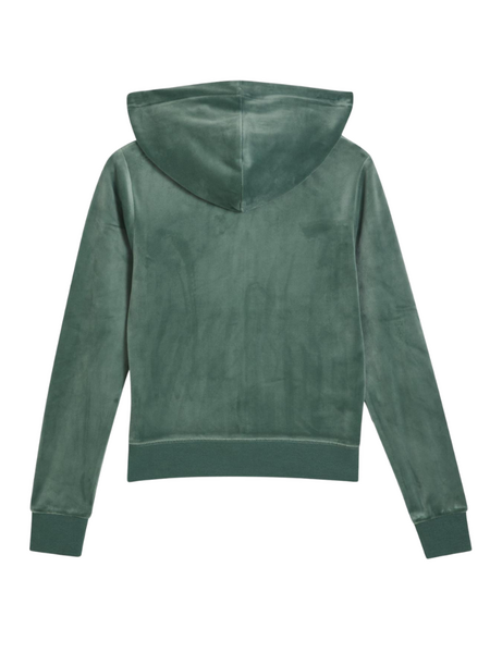 Juicy Couture Juicy Couture Robertson Zip Trough Hoodie With Zip - Duck Green