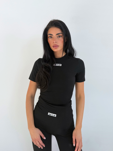 Unique The Label Unique The Label Nena Short Sleeve - Black Unique The Label Nena Short Sleeve - Black