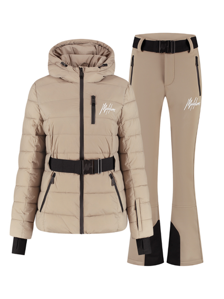 Malelions Women Ski Nordic Combi-set - Taupe