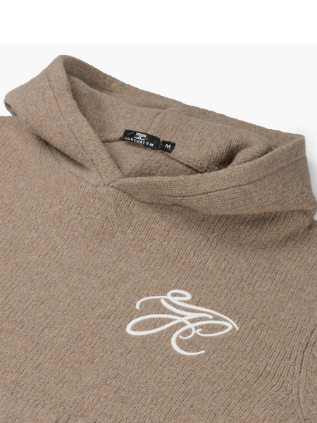 JorCustom Signature Knitwear Hoodie - Brown JorCustom JorCustom Signature Knitwear Hoodie - Brown