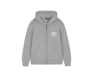JorCustom Signature Knitwear Zipped Hoodie - Grijs - Eddy's Eindhoven