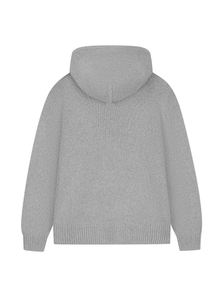 JorCustom Signature Knitwear Hoodie - Grijs JorCustom JorCustom Signature Knitwear Hoodie - Grijs