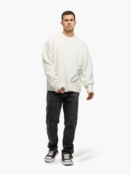 JorCustom JorCustom Penned Knitwear Sweater - Off White