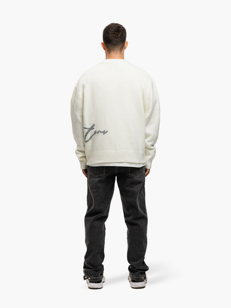 JorCustom JorCustom Penned Knitwear Sweater - Off White