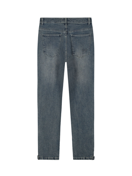 JorCustom JorCustom Zipped Hem Denim Straight Fit - Pale Green