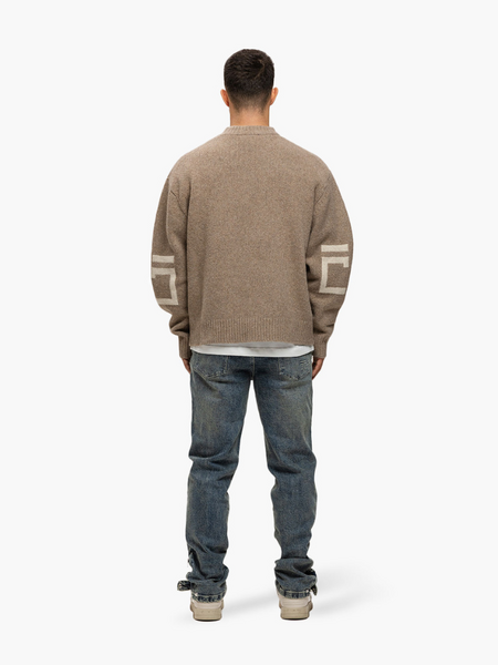 JorCustom JorCustom Splitted Knitwear Sweater - Brown