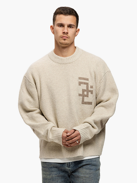 JorCustom JorCustom Splitted Knitwear Sweater - Sand