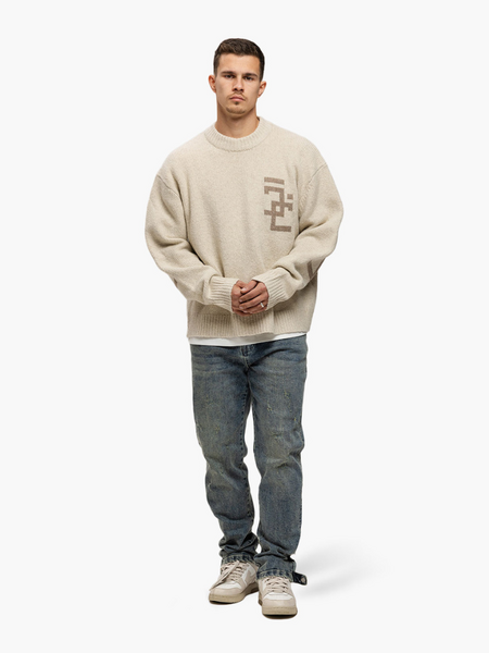 JorCustom JorCustom Splitted Knitwear Sweater - Sand