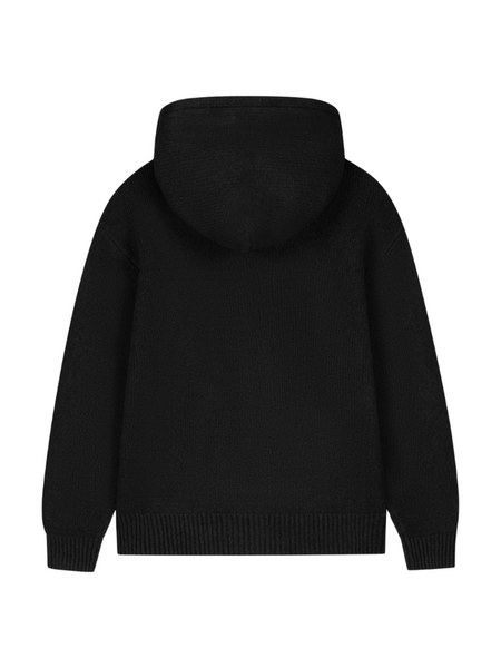 JorCustom JorCustom Women Signature Knit Zipped Hoodie - Black
