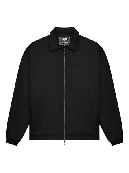 JorCustom JorCustom Handscript Padded Coach Jacket - Black JorCustom Handscript Padded Coach Jacket - Black