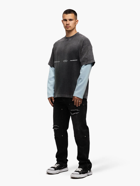 JorCustom JorCustom Uncommon Minds Double Layered Longsl - Acid-Blue