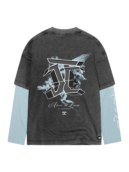 JorCustom JorCustom Above All Limits Double Layered Long - Acid-Blue JorCustom Above All Limits Double Layered Long - Acid-Blue