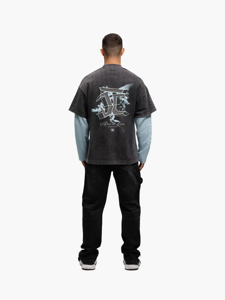 JorCustom JorCustom Above All Limits Double Layered Long - Acid-Blue