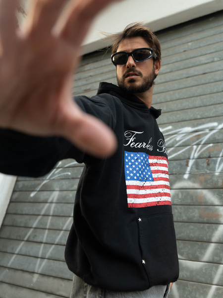 Fearless Blood Justin Hoodie - Deep Black Fearless Blood Fearless Blood Justin Hoodie - Deep Black