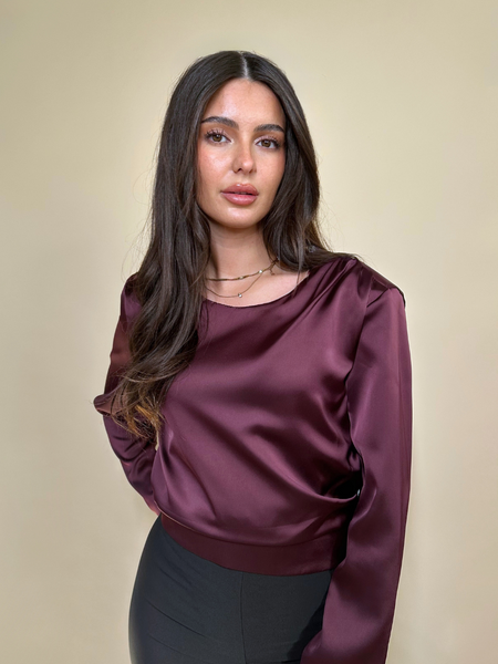 Rinascimento Blusa Blouse - Bordeaux rosso