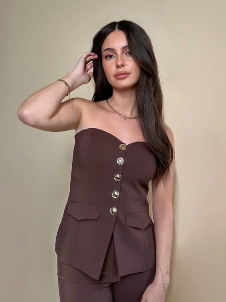 Rinascimento - Gilet - Cioccolato