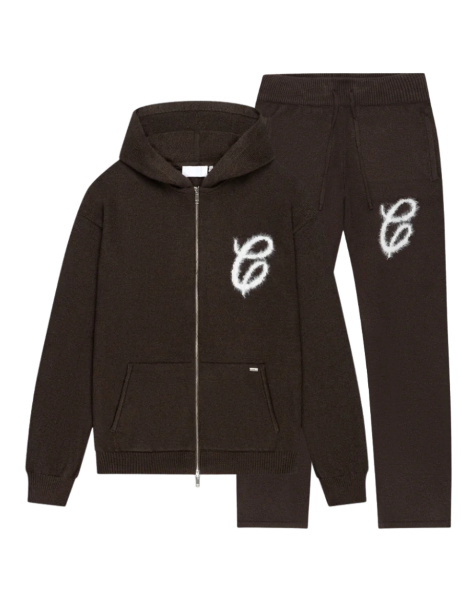 Croyez Fluffy Essence Knit Combi-set - Brown Croyez Croyez Fluffy Essence Knit Combi-set - Brown